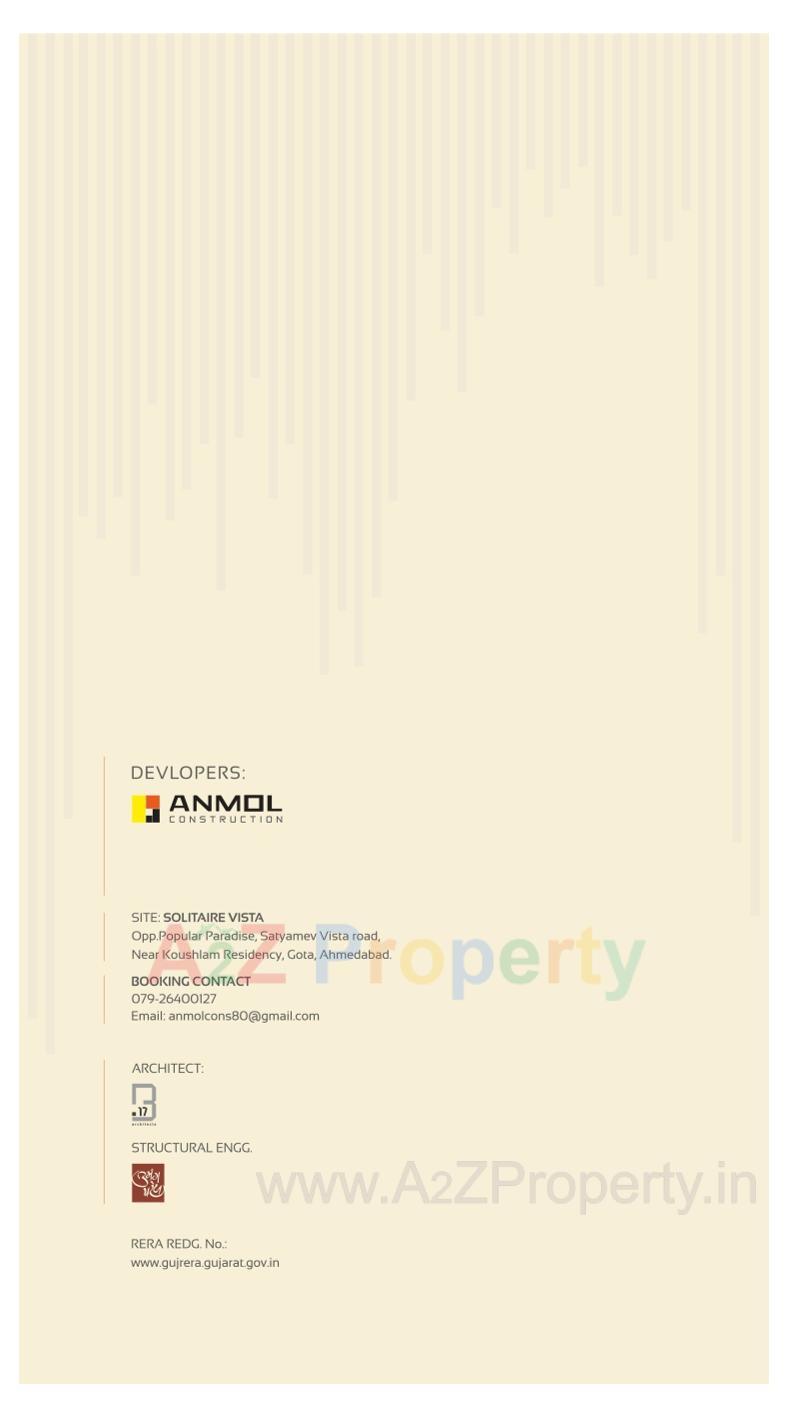  of real estate project Solitaire Vista located at Gota, Ahmedabad, Gujarat