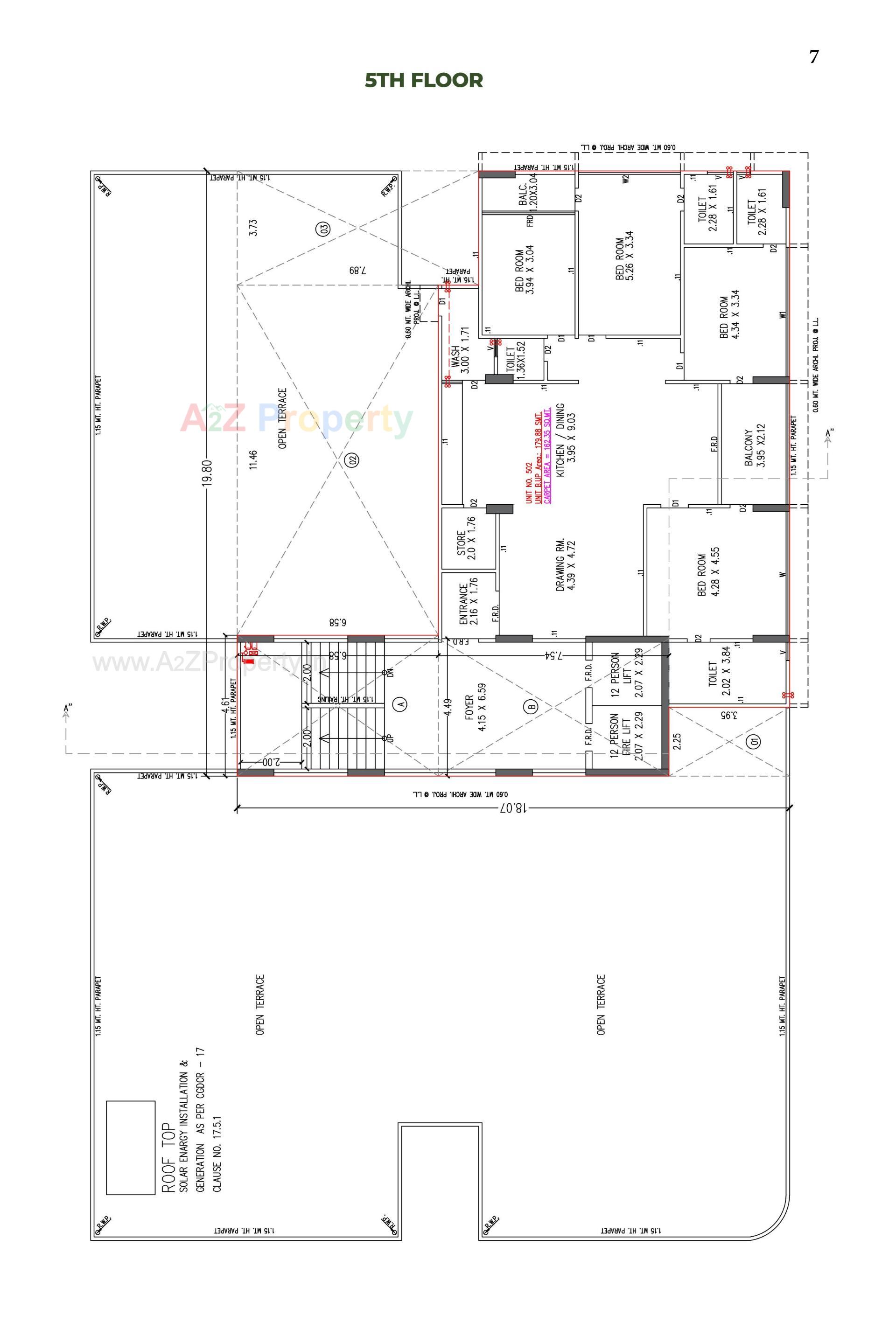 Layout of real estate project Solo Bliss located at Sola, Ahmedabad, Gujarat