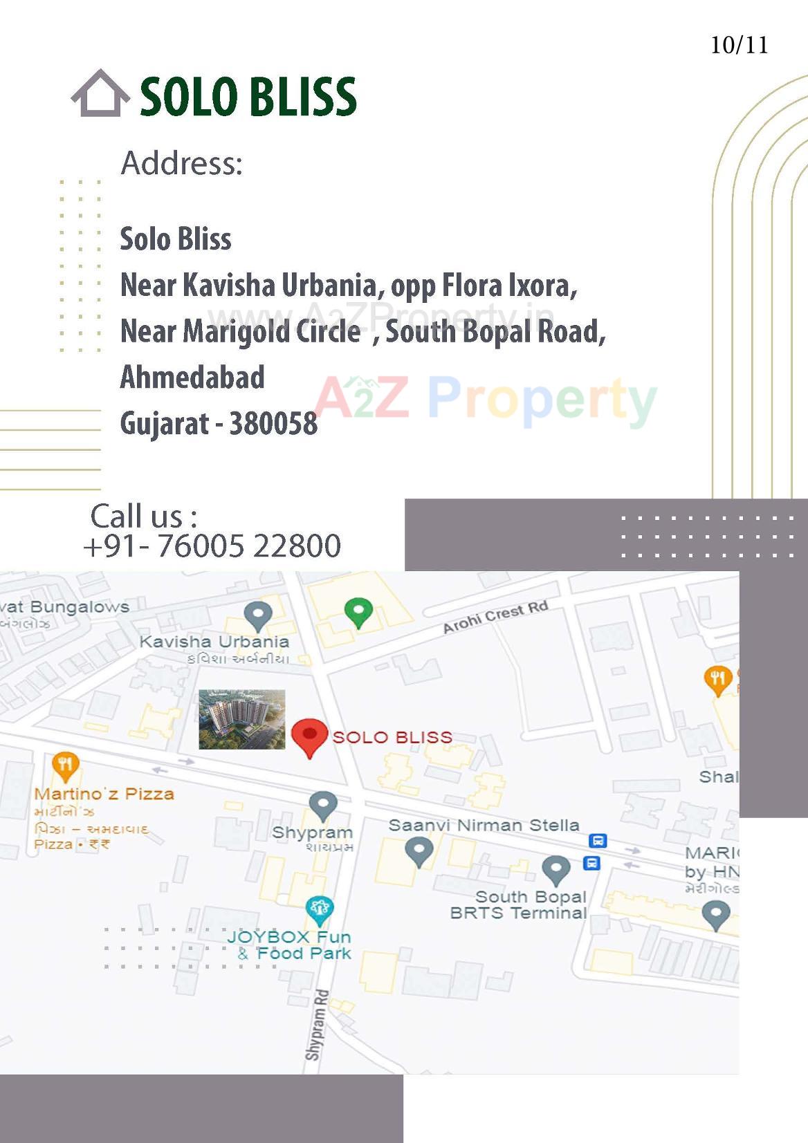  of real estate project Solo Bliss located at Ghuma, Ahmedabad, Gujarat
