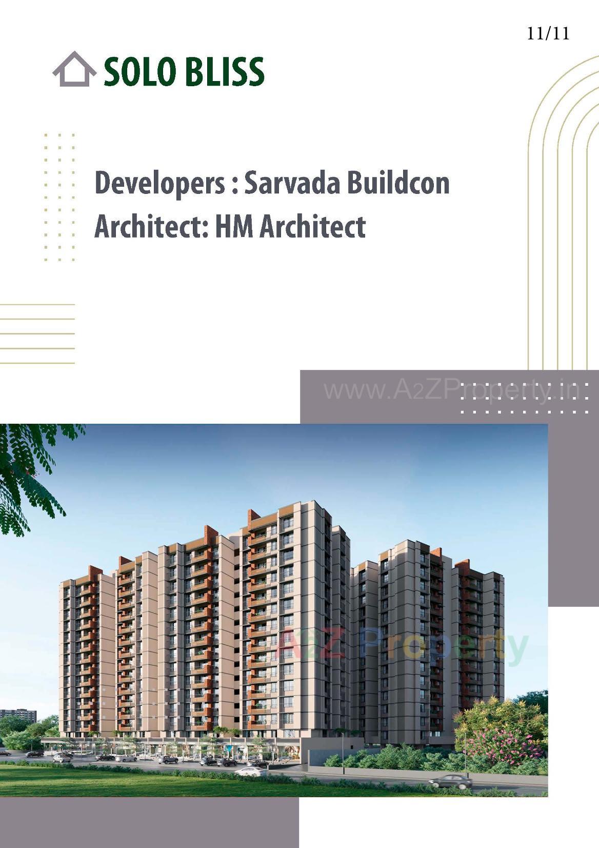 3D Elevation of real estate project Solo Bliss located at Ghuma, Ahmedabad, Gujarat