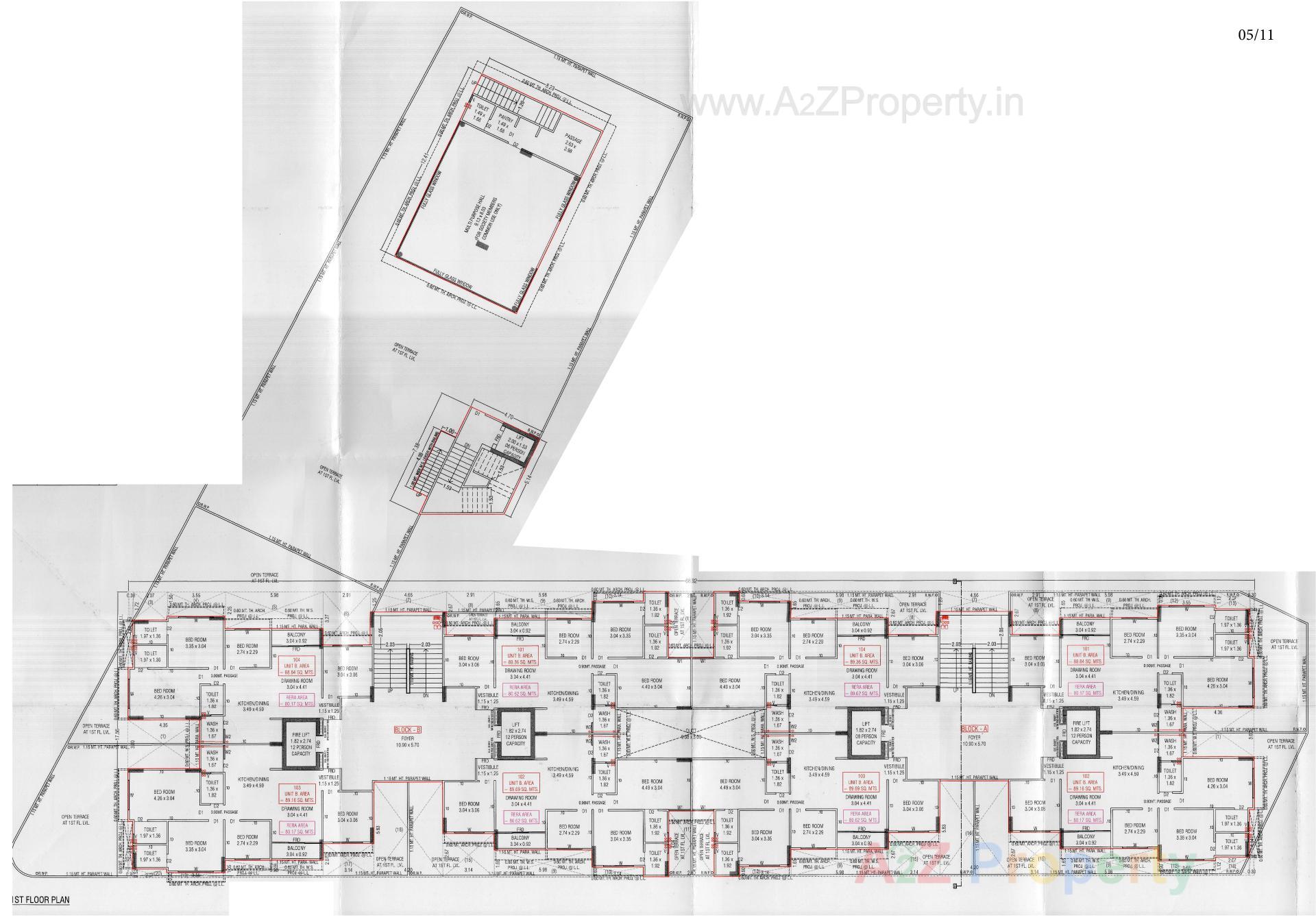 Layout of real estate project Solo Bliss located at Ghuma, Ahmedabad, Gujarat