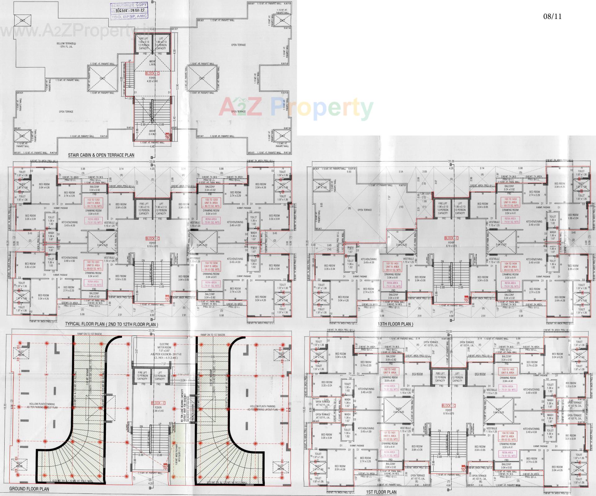 Layout of real estate project Solo Bliss located at Ghuma, Ahmedabad, Gujarat