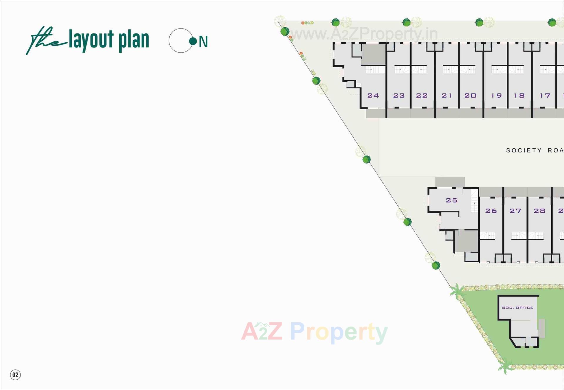 Layout of real estate project Somnath Villa located at Geratpur, Ahmedabad, Gujarat
