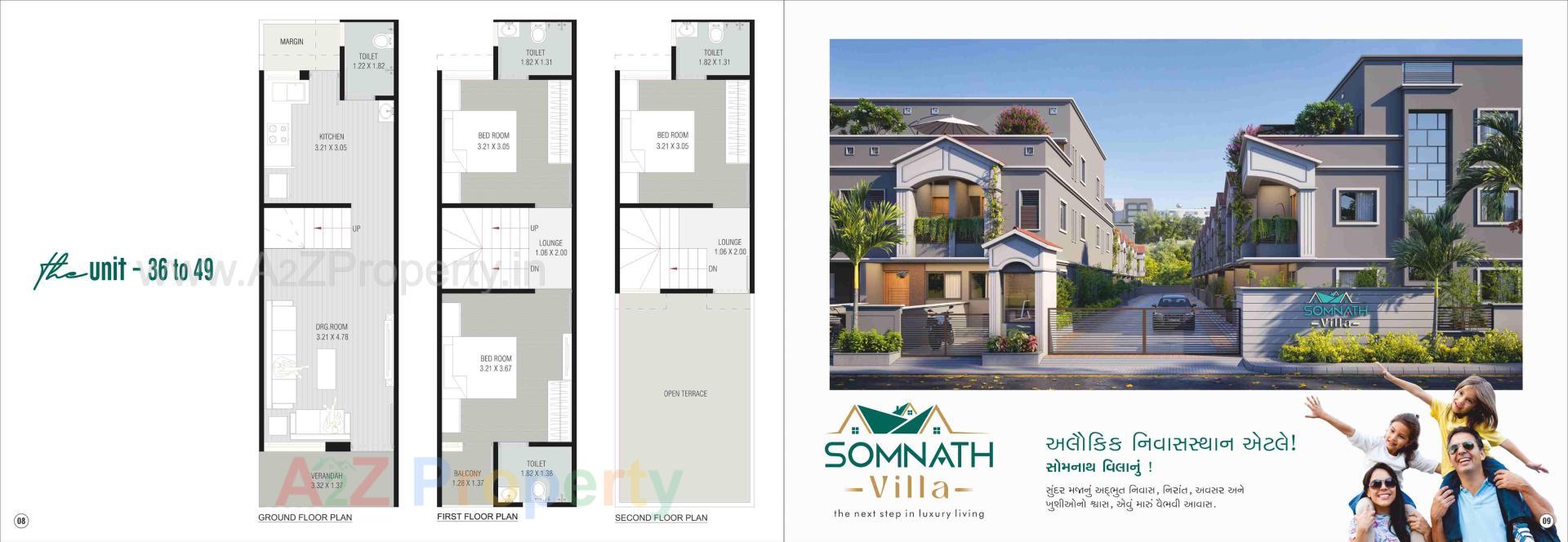 Layout of real estate project Somnath Villa located at Geratpur, Ahmedabad, Gujarat