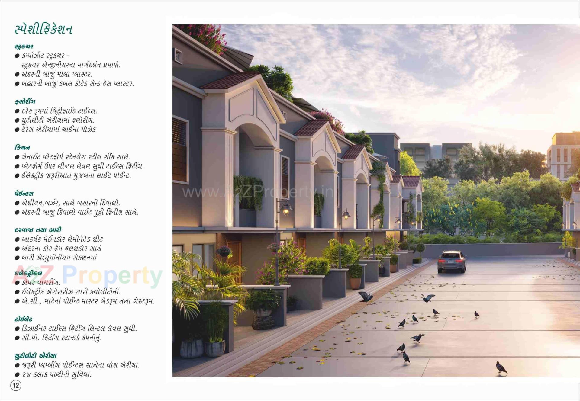 3D Elevation of real estate project Somnath Villa located at Geratpur, Ahmedabad, Gujarat