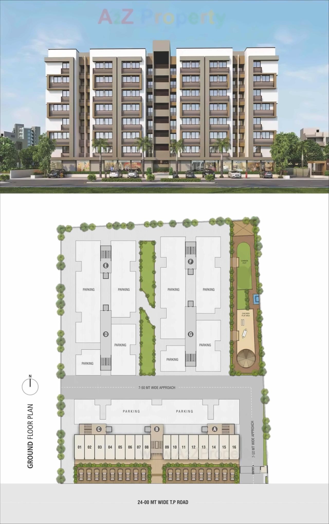 Layout of real estate project Somya Residency located at Sarkhej, Ahmedabad, Gujarat