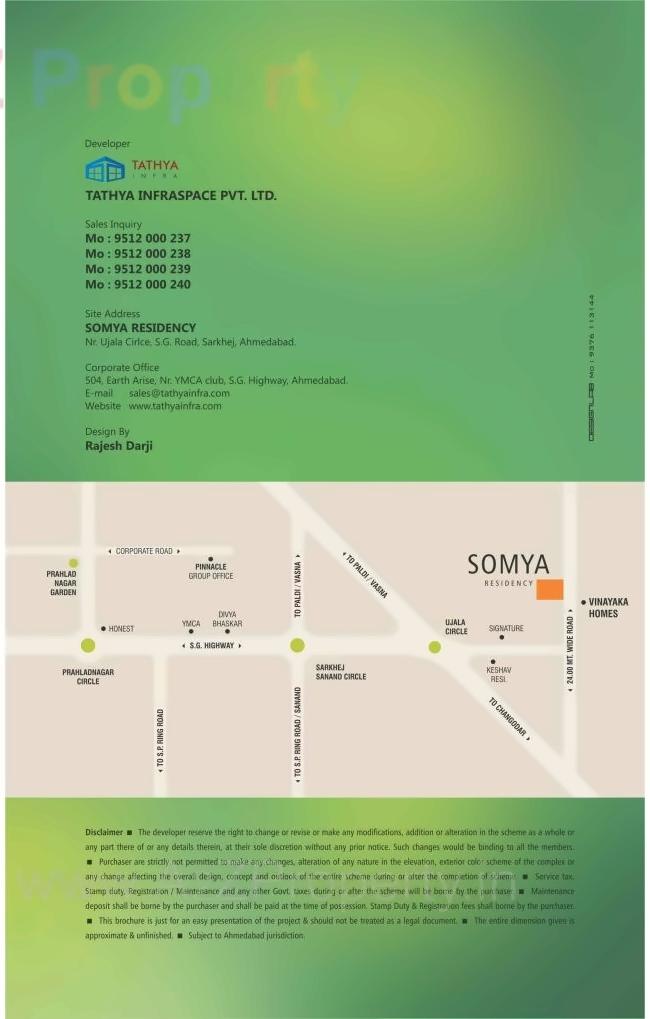  of real estate project Somya Residency located at Sarkhej, Ahmedabad, Gujarat