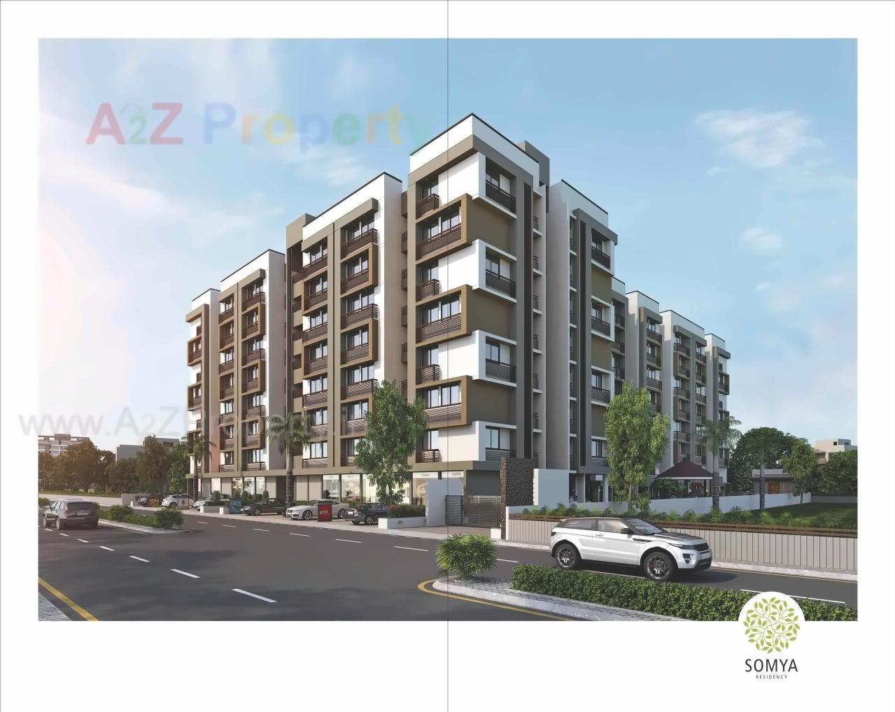 3D Elevation of real estate project Somya Residency located at Sarkhej, Ahmedabad, Gujarat