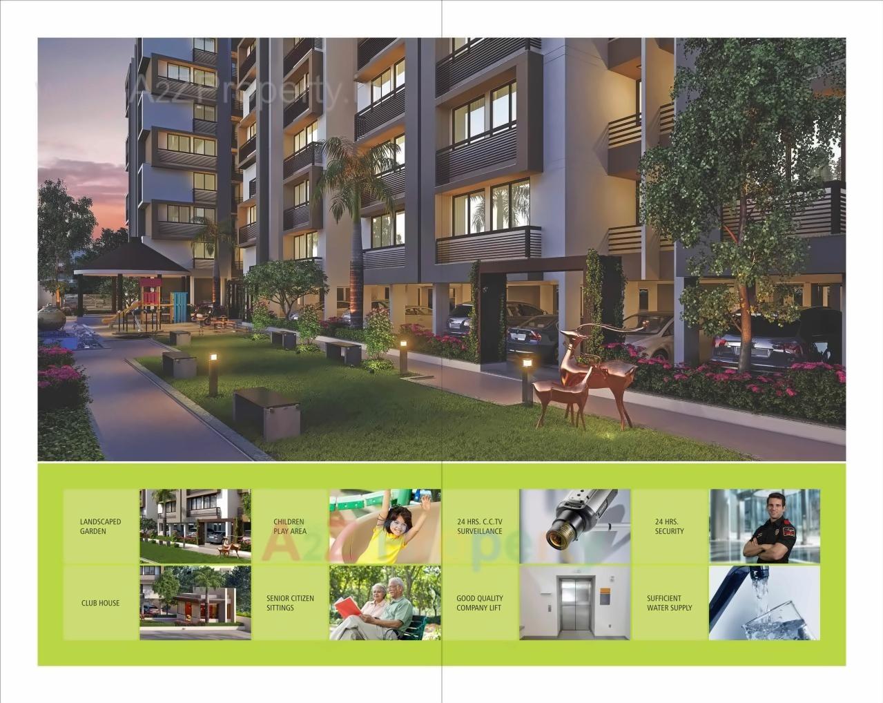 3D Elevation of real estate project Somya Residency located at Sarkhej, Ahmedabad, Gujarat