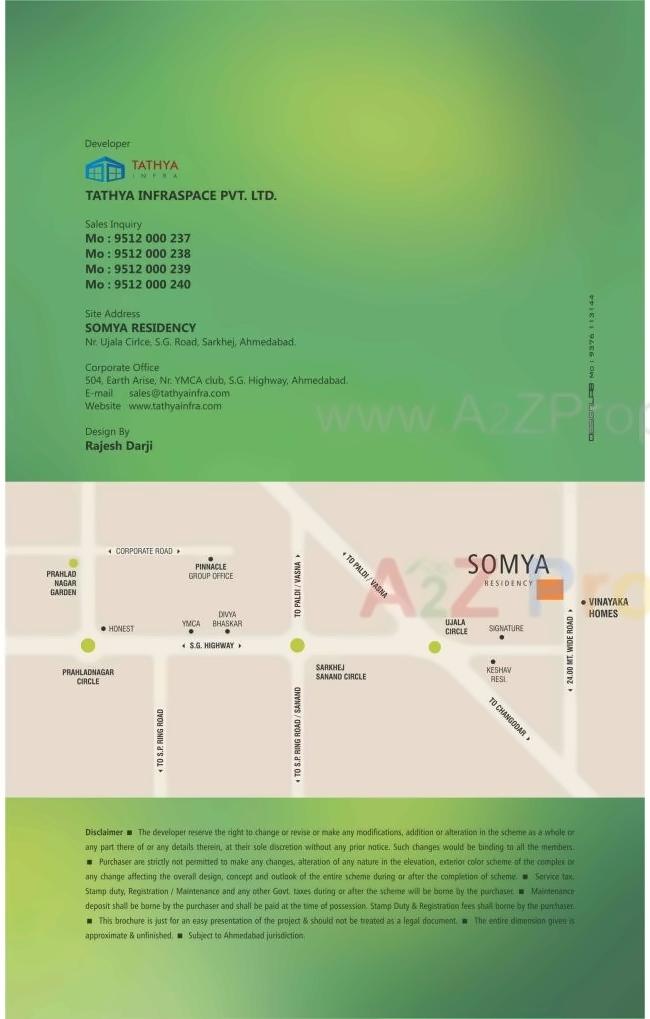  of real estate project Somya Residency located at Sarkhej, Ahmedabad, Gujarat