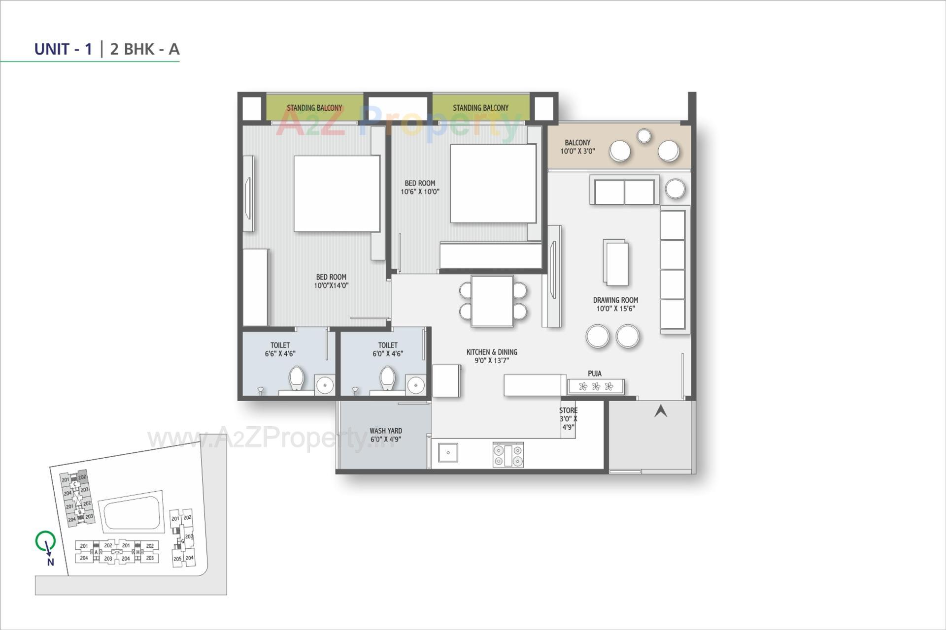 Layout of real estate project Sp Nirvana located at Ghuma, Ahmedabad, Gujarat