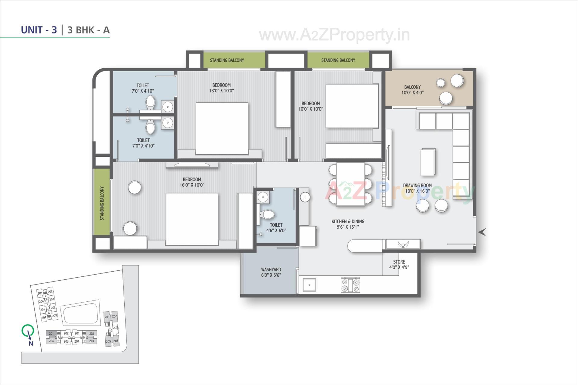 Layout of real estate project Sp Nirvana located at Ghuma, Ahmedabad, Gujarat