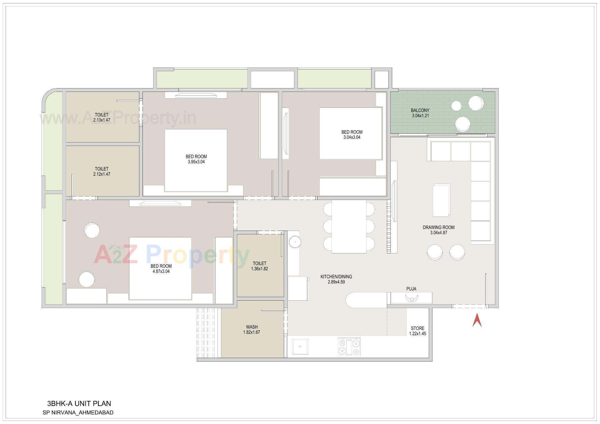 Layout of real estate project Sp Nirvana located at Ghuma, Ahmedabad, Gujarat