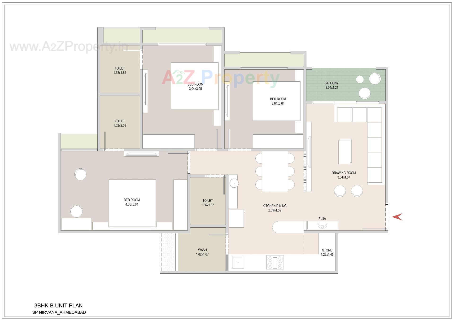 Layout of real estate project Sp Nirvana located at Ghuma, Ahmedabad, Gujarat