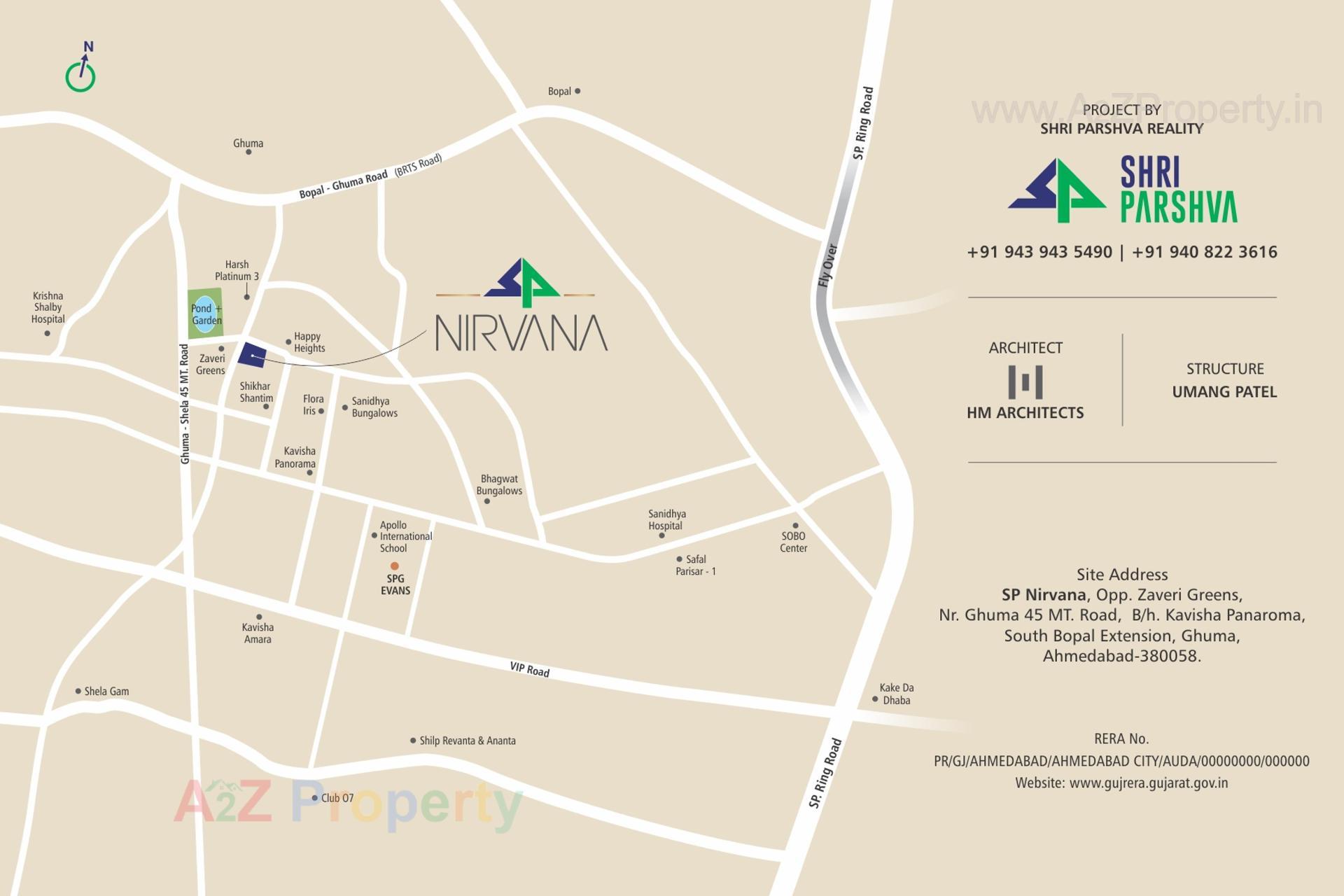  of real estate project Sp Nirvana located at Ghuma, Ahmedabad, Gujarat