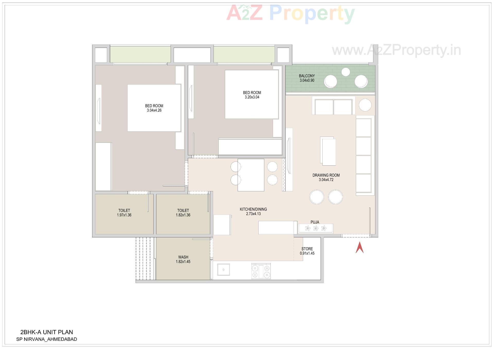 Layout of real estate project Sp Nirvana located at Ghuma, Ahmedabad, Gujarat