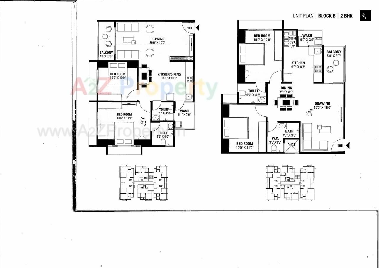 Layout of real estate project Span Valancia located at Nikol, Ahmedabad, Gujarat