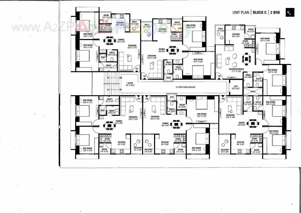 Layout of real estate project Span Valancia located at Nikol, Ahmedabad, Gujarat
