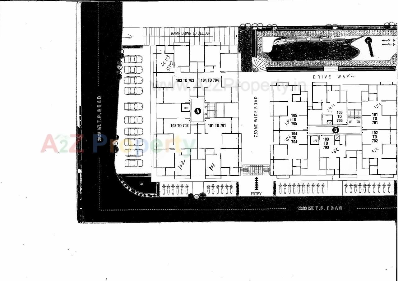 Layout of real estate project Span Valancia located at Nikol, Ahmedabad, Gujarat