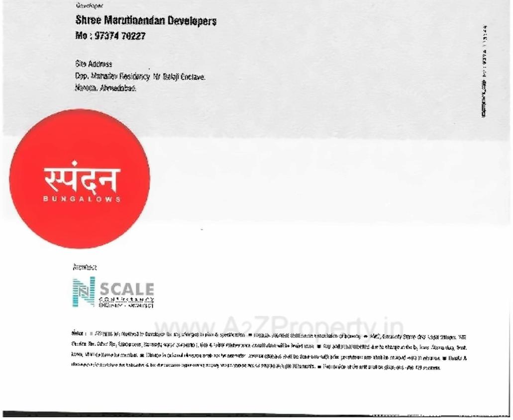  of real estate project Spandan Bunglows located at Hanspura, Ahmedabad, Gujarat