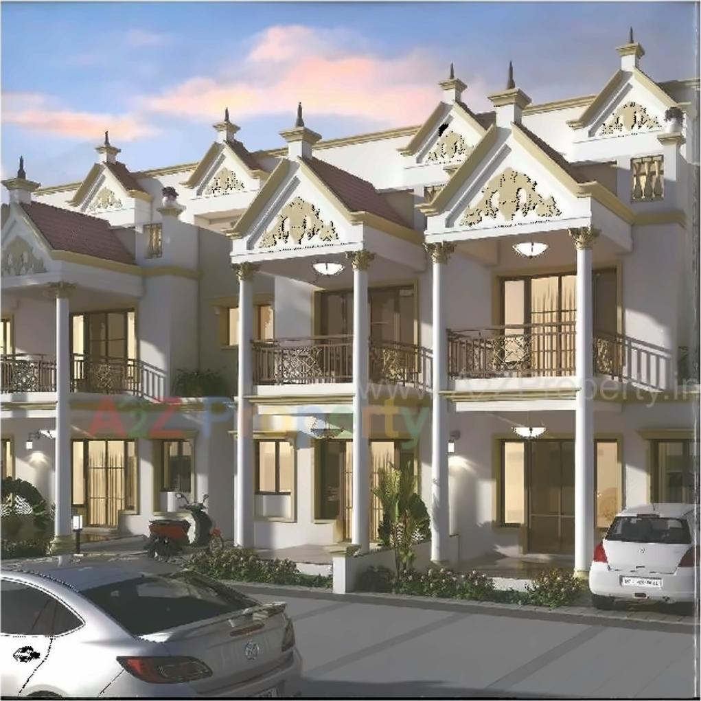 3D Elevation of real estate project Spandan Bunglows located at Hanspura, Ahmedabad, Gujarat