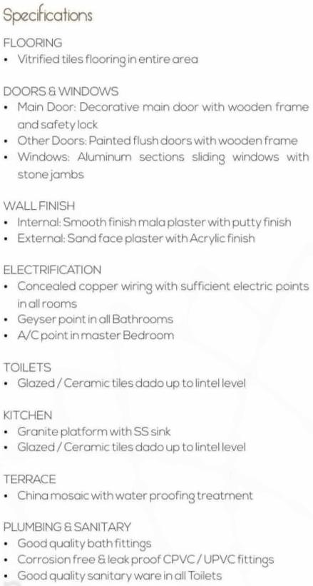 Project Specifications