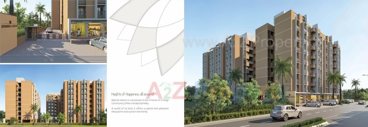 3D Elevation of real estate project Sparsh Aaron located at Shahwadi, Ahmedabad, Gujarat