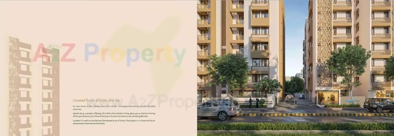 3D Elevation of real estate project Sparsh Aura located at Shahwadi, Ahmedabad, Gujarat