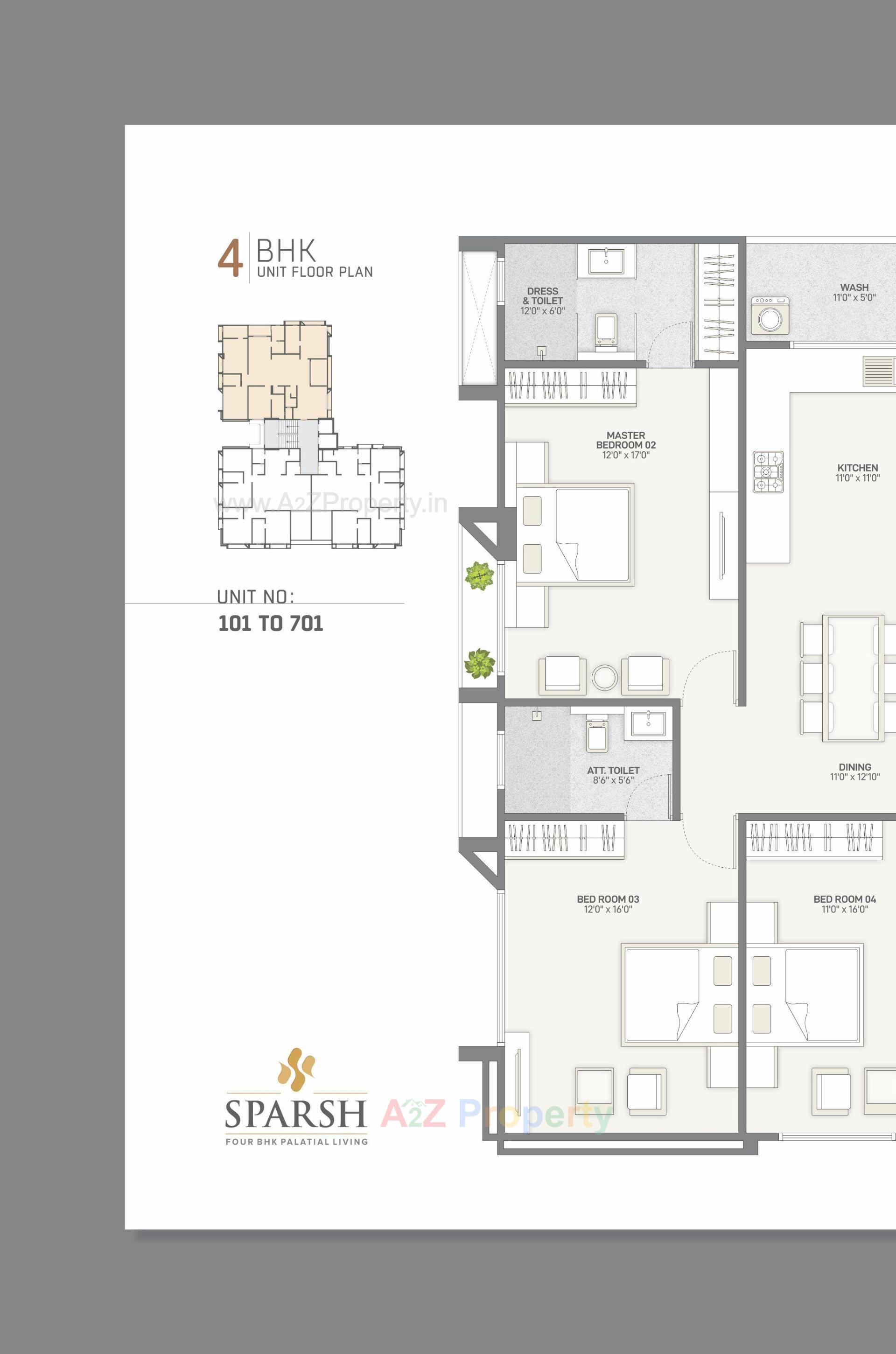 Layout of real estate project Sparsh Residency located at Bhadaj, Ahmedabad, Gujarat