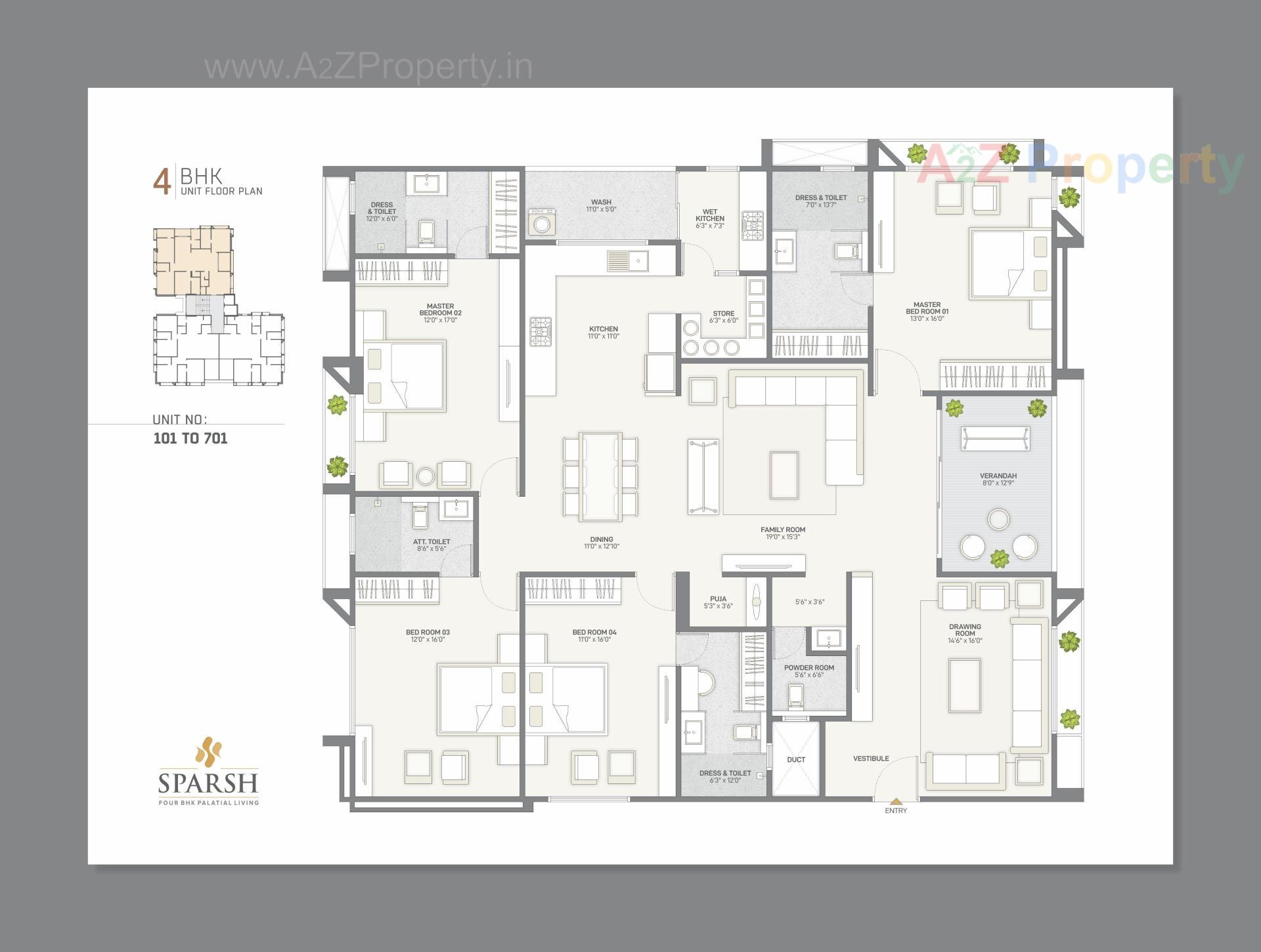 Layout of real estate project Sparsh Residency located at Bhadaj, Ahmedabad, Gujarat
