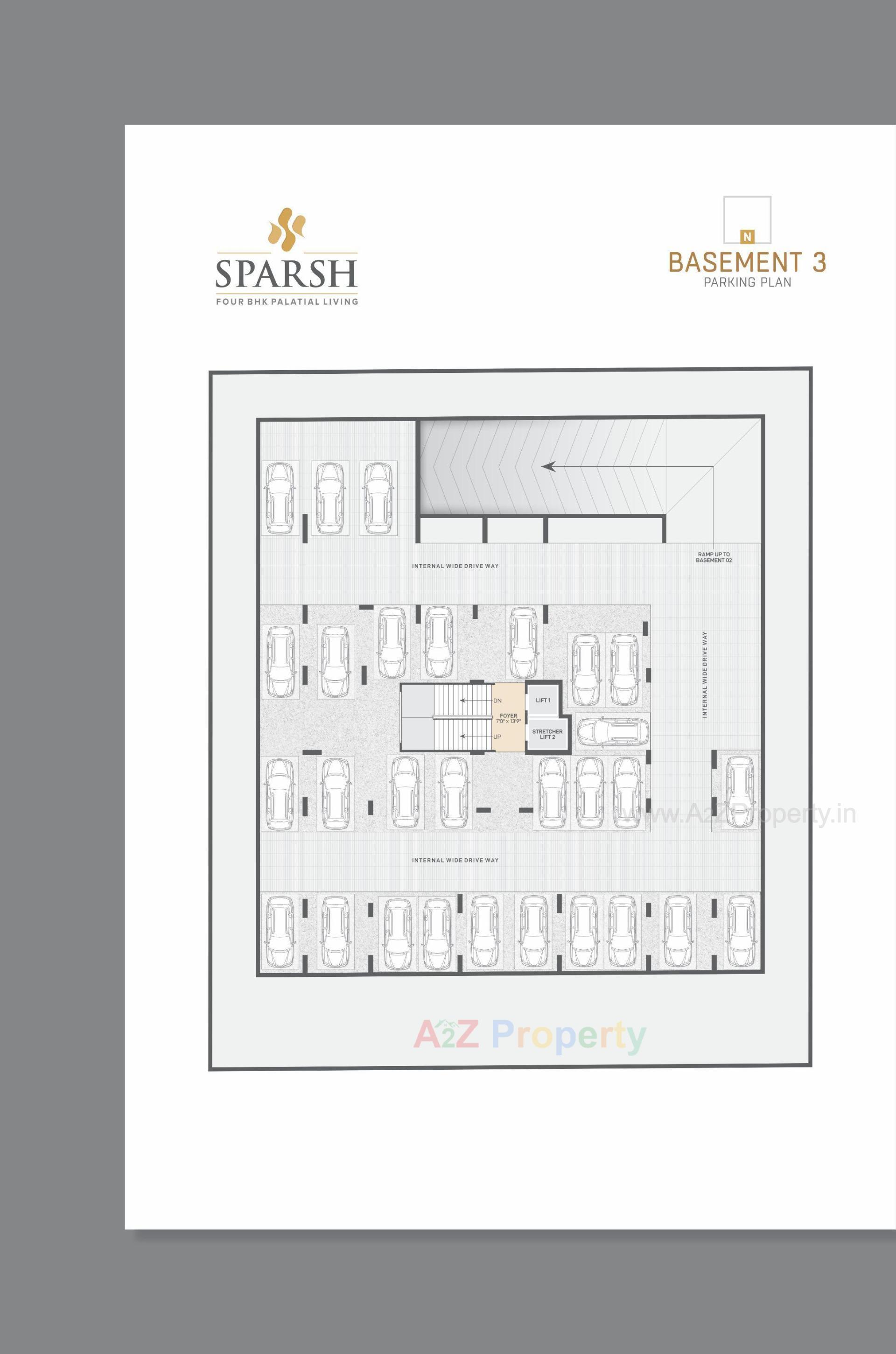 Layout of real estate project Sparsh Residency located at Bhadaj, Ahmedabad, Gujarat