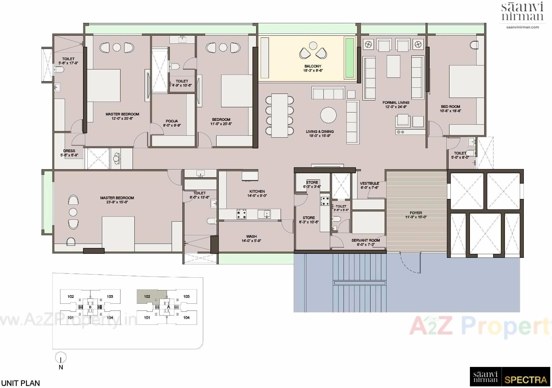 Layout of real estate project Spectra located at Bopal, Ahmedabad, Gujarat