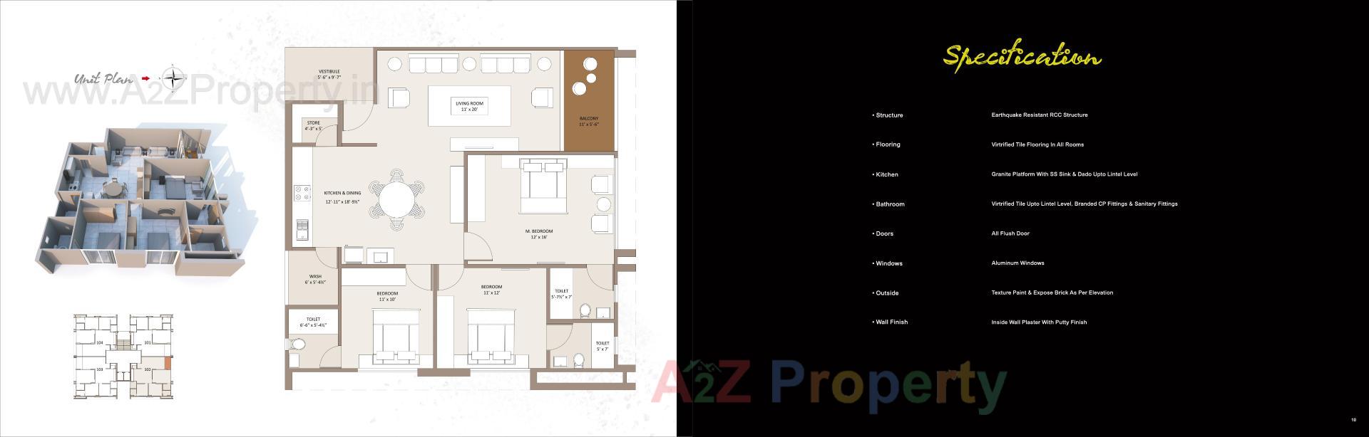 Layout of real estate project Spectrum Elegance located at Ahmedabad, Ahmedabad, Gujarat