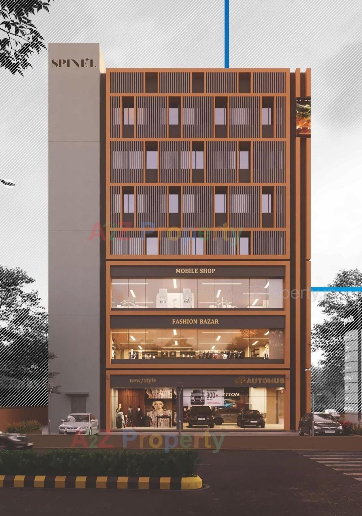 3D Elevation of real estate project Spinel located at Sola, Ahmedabad, Gujarat