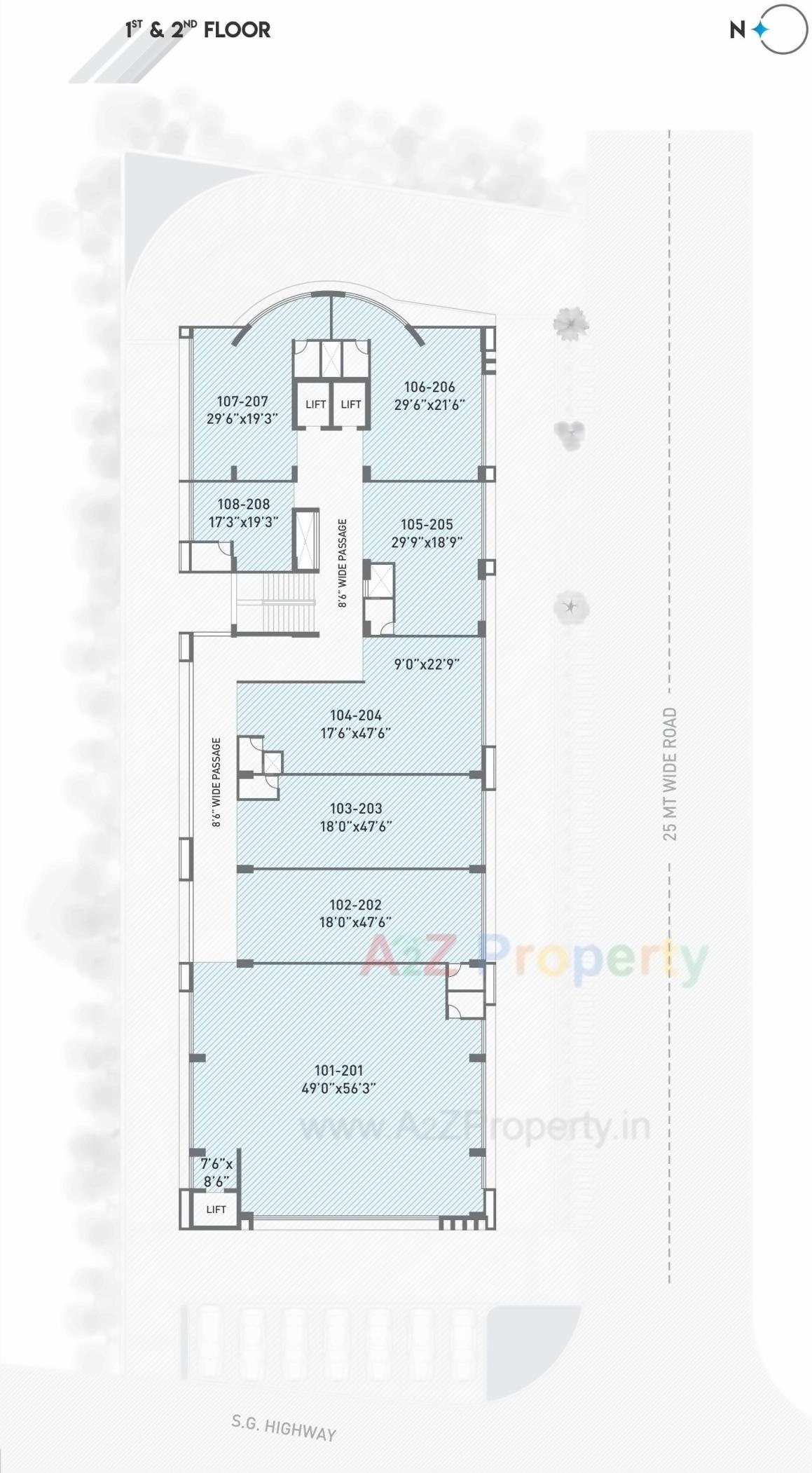 Layout of real estate project Spinel located at Sola, Ahmedabad, Gujarat