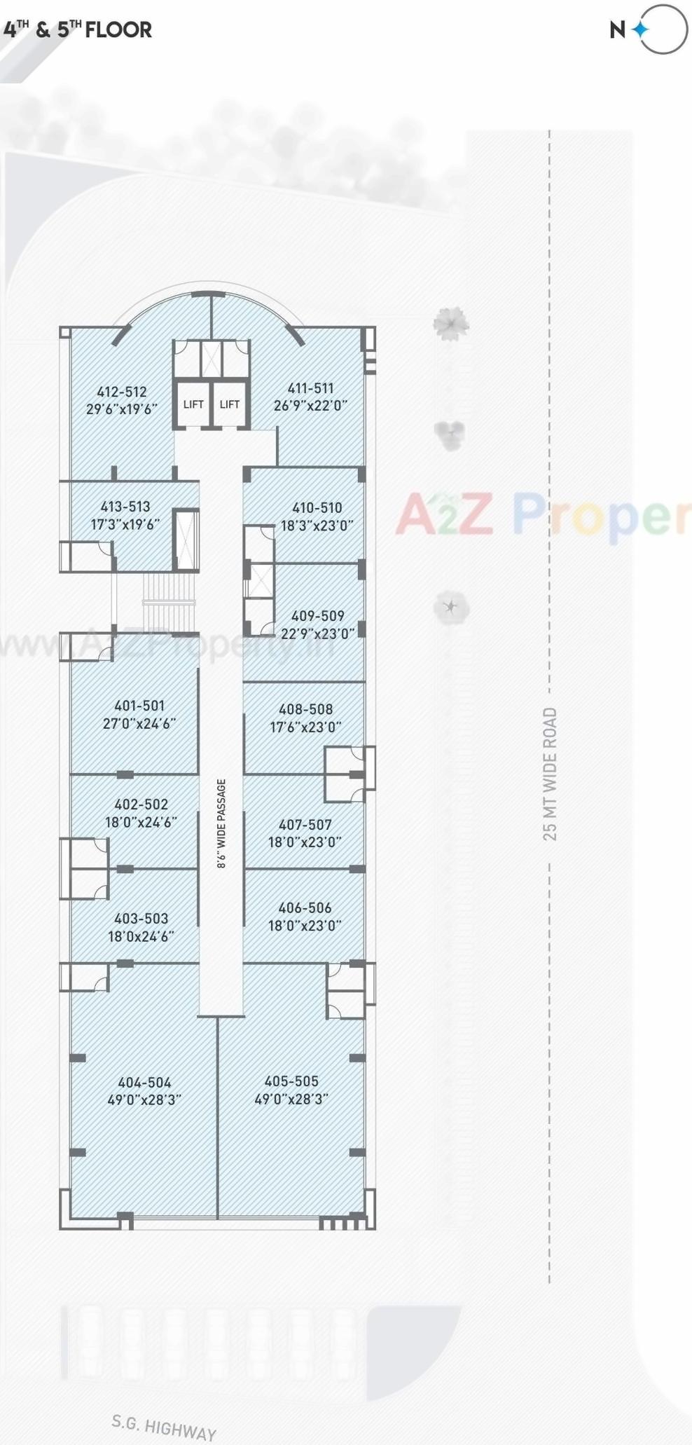 Layout of real estate project Spinel located at Sola, Ahmedabad, Gujarat