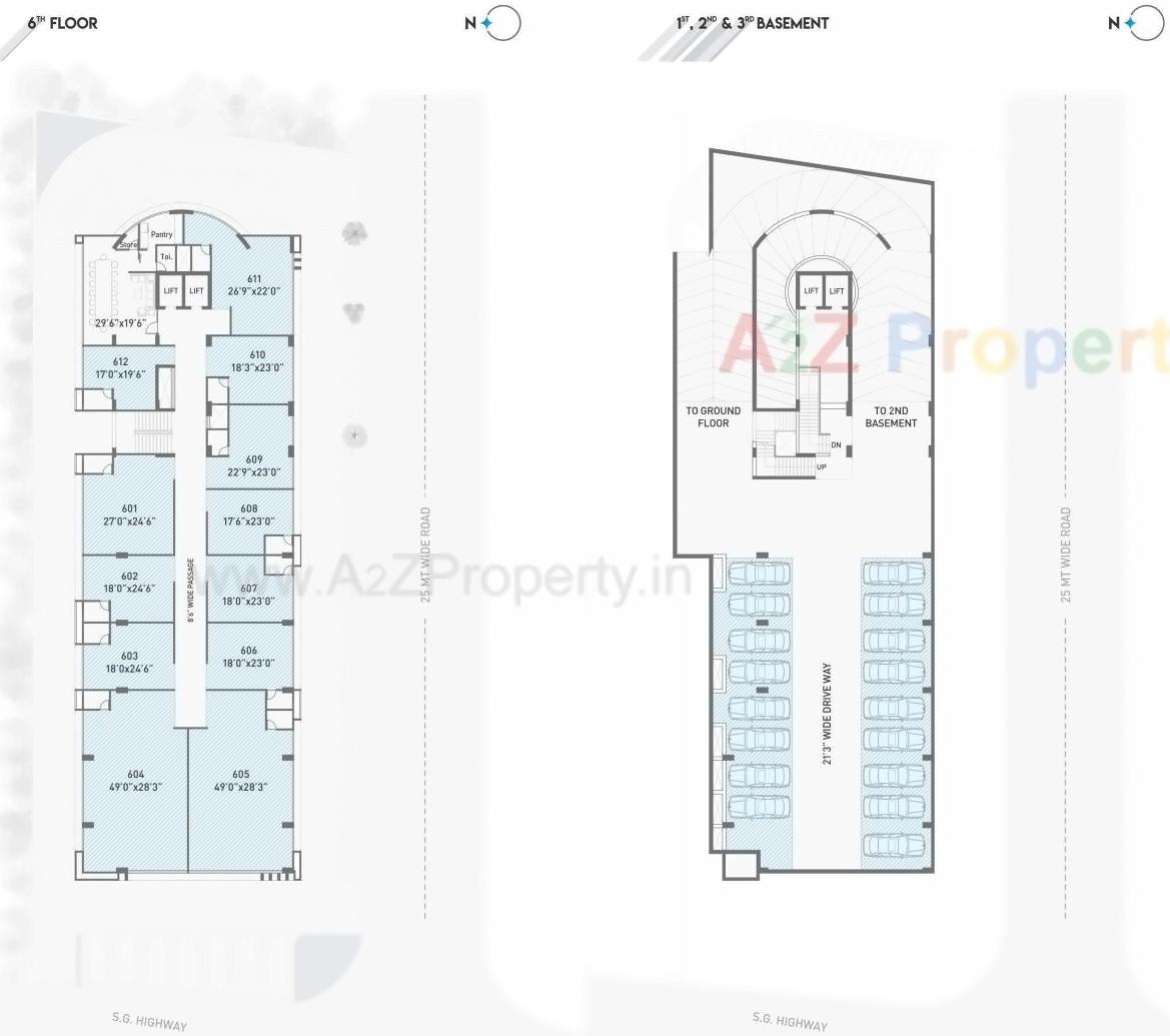 Layout of real estate project Spinel located at Sola, Ahmedabad, Gujarat