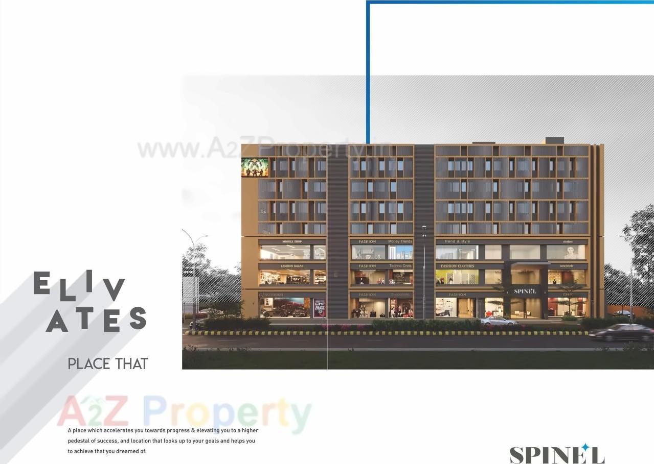 3D Elevation of real estate project Spinel located at Sola, Ahmedabad, Gujarat