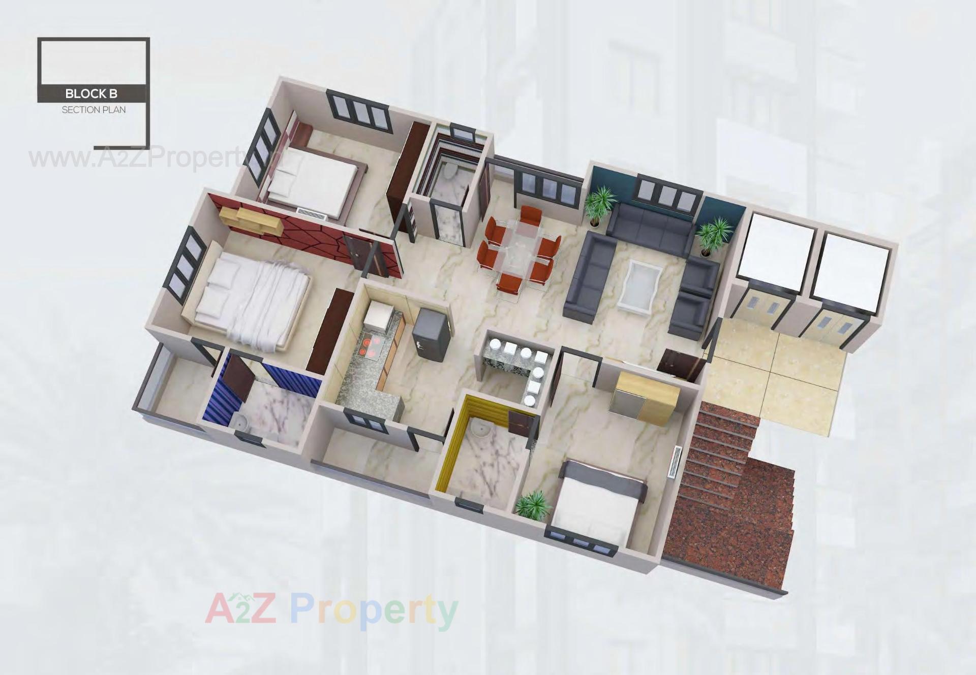 Layout of real estate project Ssd Heights Premium located at Naroda, Ahmedabad, Gujarat