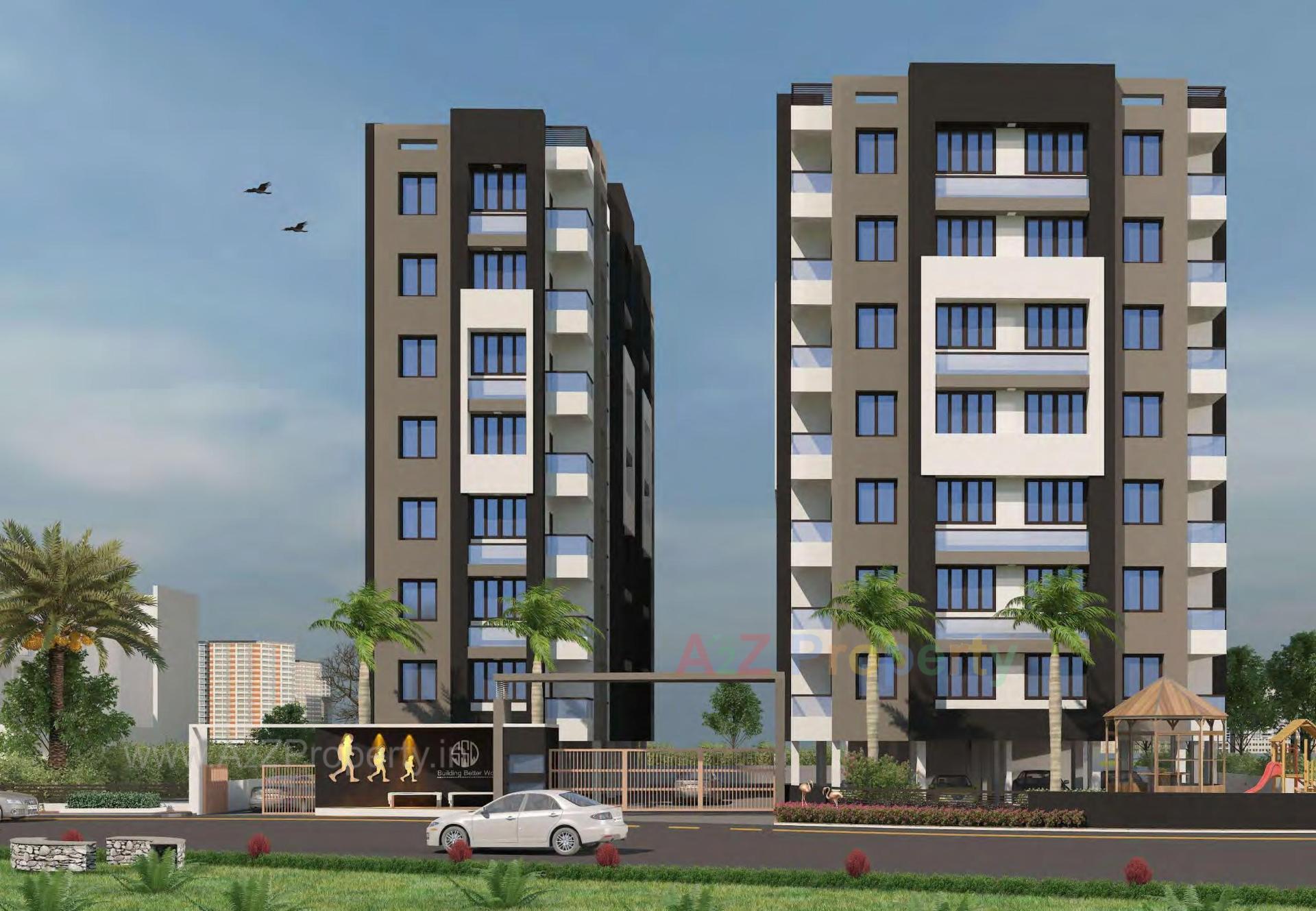 3D Elevation of real estate project Ssd Heights Premium located at Naroda, Ahmedabad, Gujarat