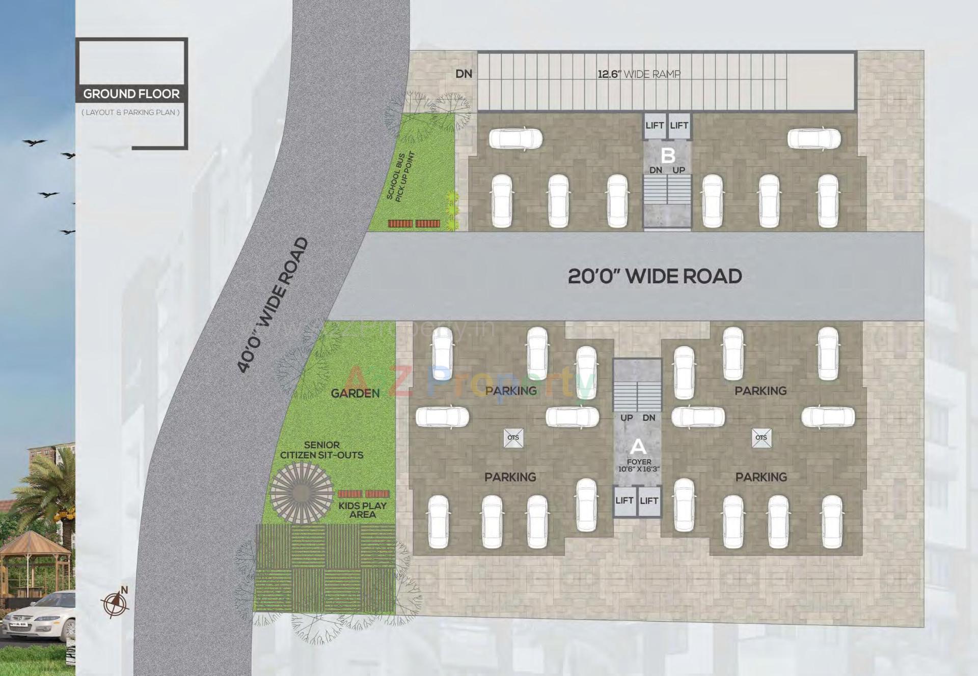 Layout of real estate project Ssd Heights Premium located at Naroda, Ahmedabad, Gujarat