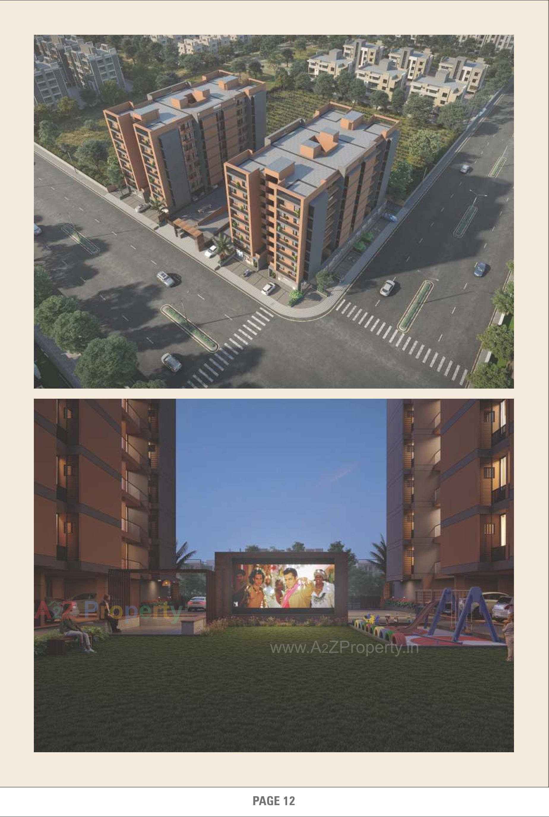 3D Elevation of real estate project Ssd Premium Living located at Nana-chiloda, Ahmedabad, Gujarat