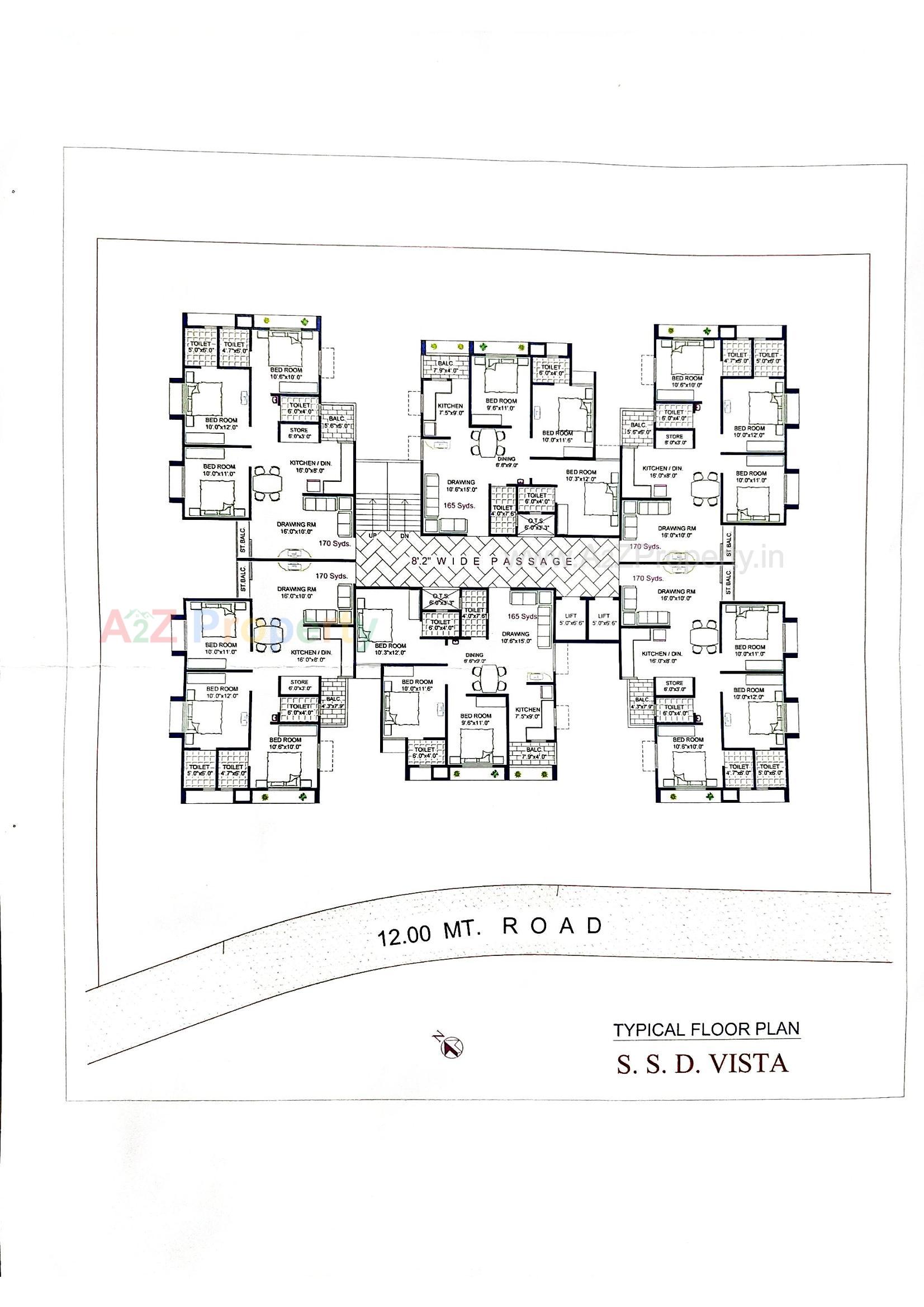 Layout of real estate project Ssd Vista located at Naroda, Ahmedabad, Gujarat