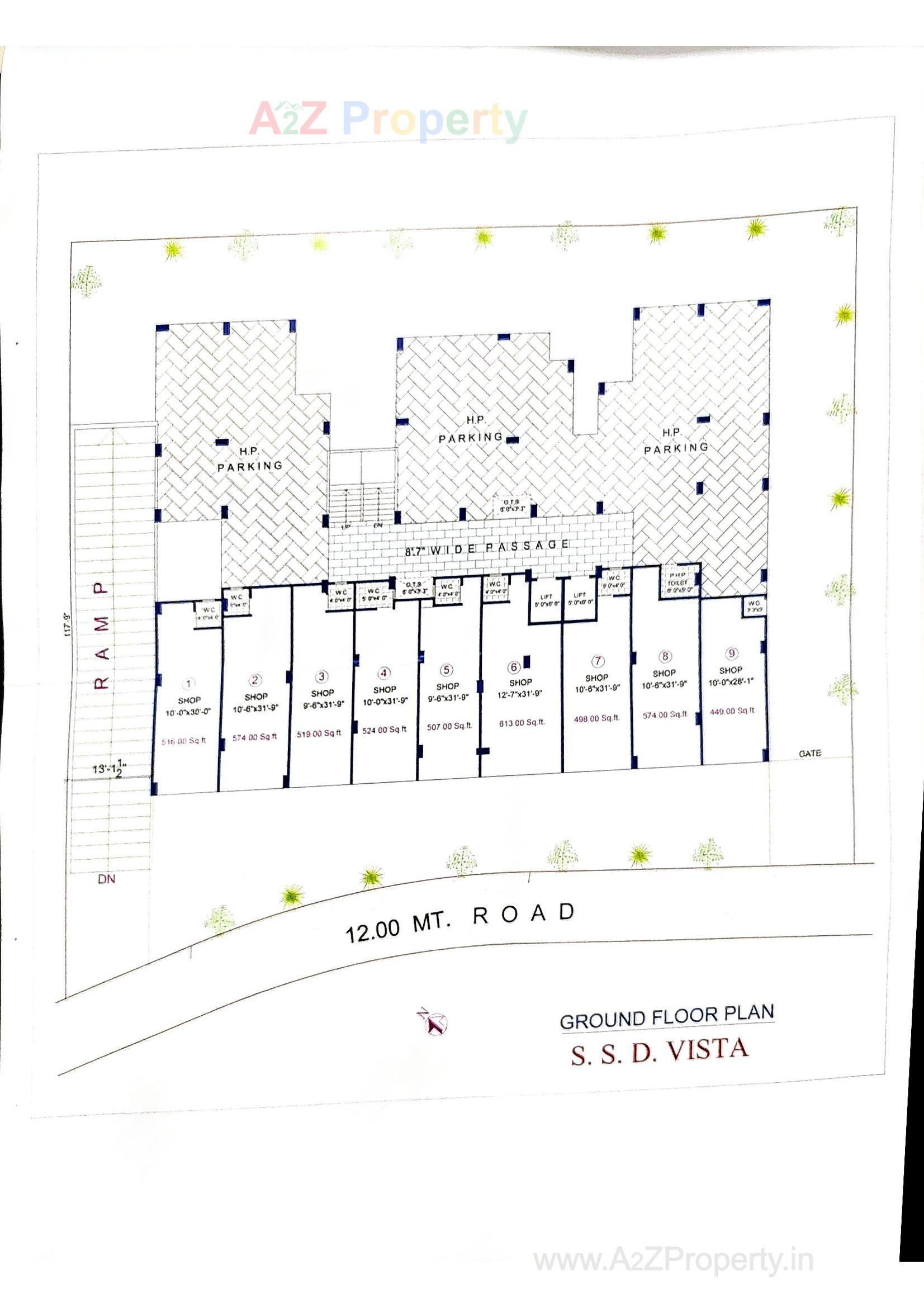 Layout of real estate project Ssd Vista located at Naroda, Ahmedabad, Gujarat