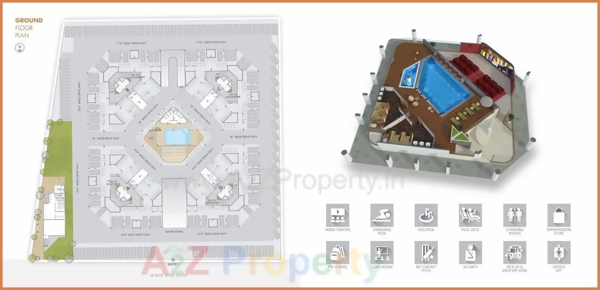 Layout of real estate project Stanza located at Shela, Ahmedabad, Gujarat