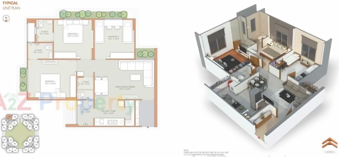 Layout of real estate project Stanza located at Shela, Ahmedabad, Gujarat