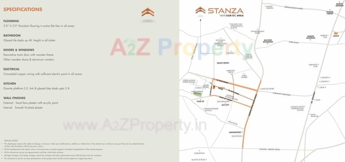 of real estate project Stanza located at Shela, Ahmedabad, Gujarat