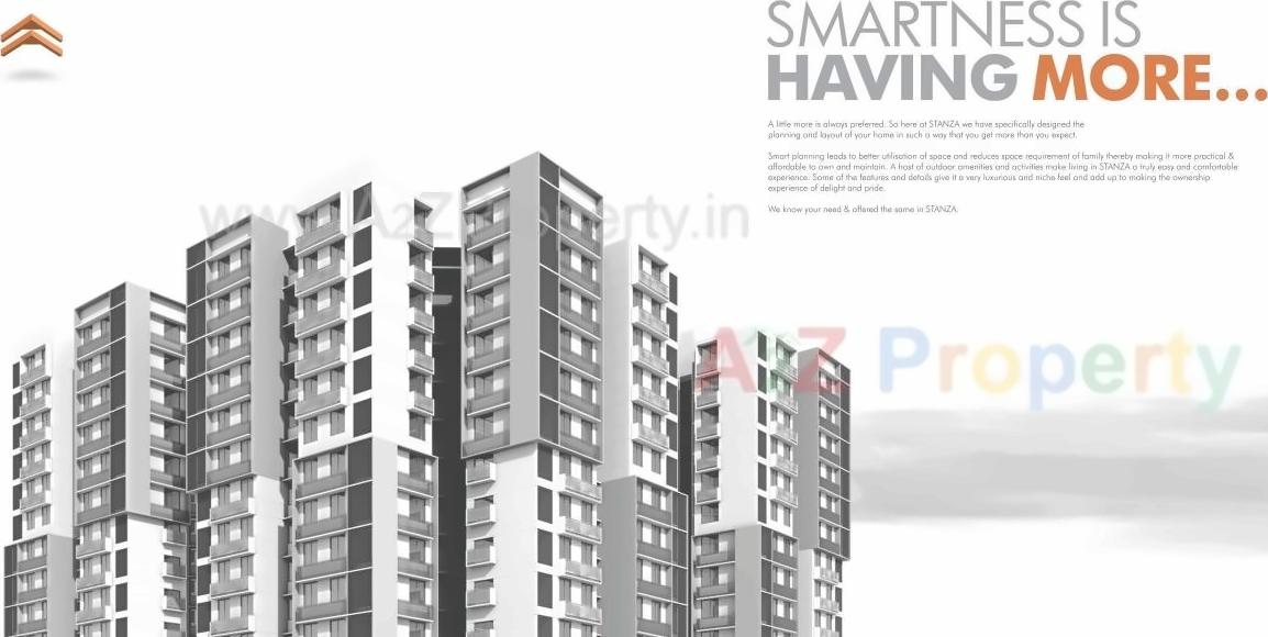 3D Elevation of real estate project Stanza located at Shela, Ahmedabad, Gujarat
