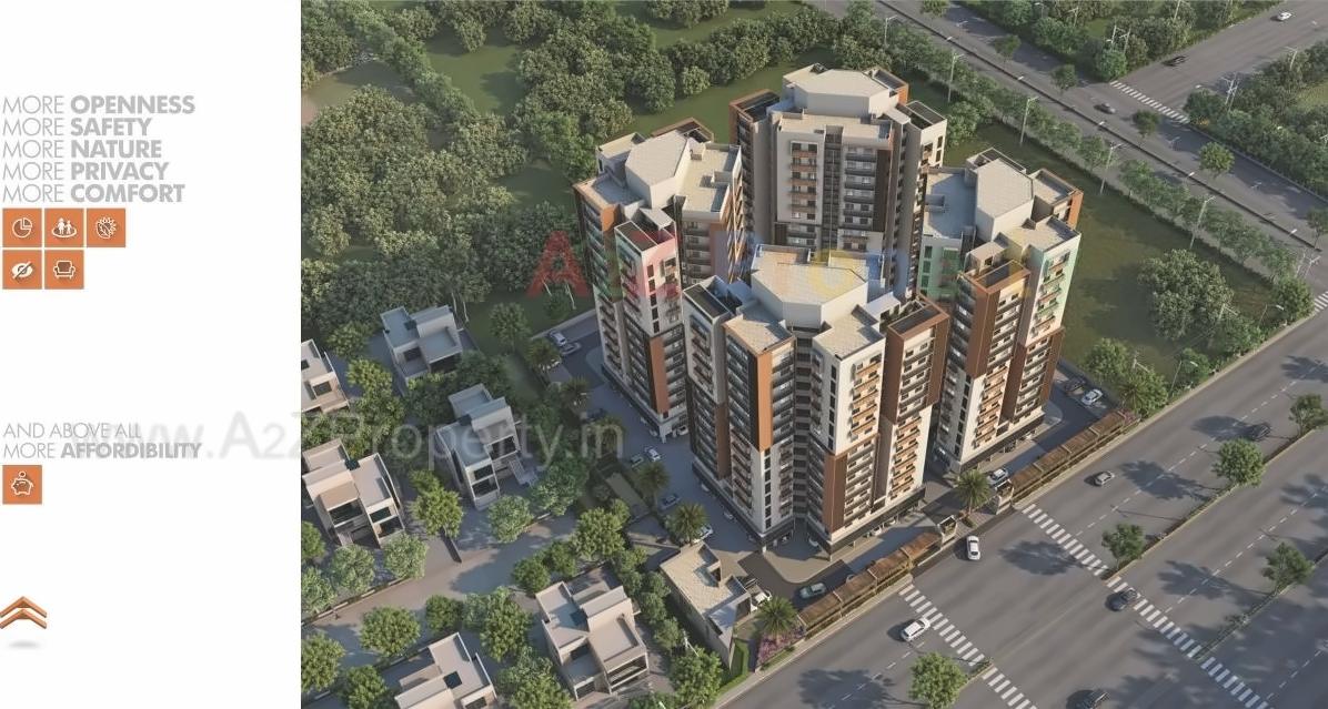 3D Elevation of real estate project Stanza located at Shela, Ahmedabad, Gujarat