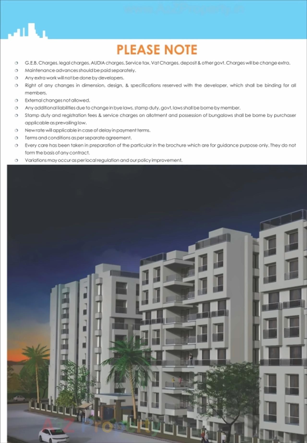 3D Elevation of real estate project Star Heights located at Nikol, Ahmedabad, Gujarat